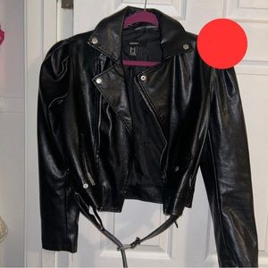 Leather coat